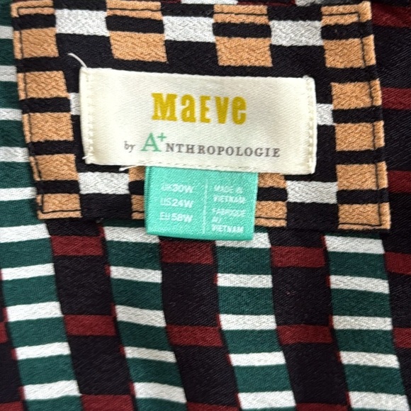 Maeve Wrap Dress with Bishop Sleeves Gianna Tunic Casual Abstract Print Womens - Picture 8 of 8